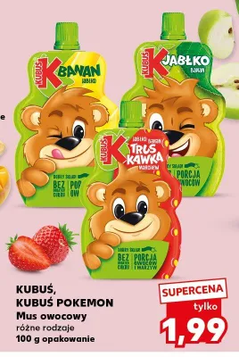 Mus owocowy Kubuś jabłko banan promocja w Kaufland