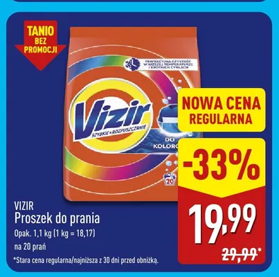 Proszek do prania Vizir promocja w Aldi