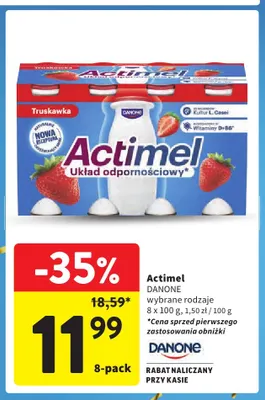 Actimel Danone 8-pak promocja w Intermarche