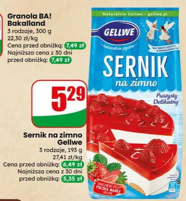 Sernik na zimno promocja w Dino