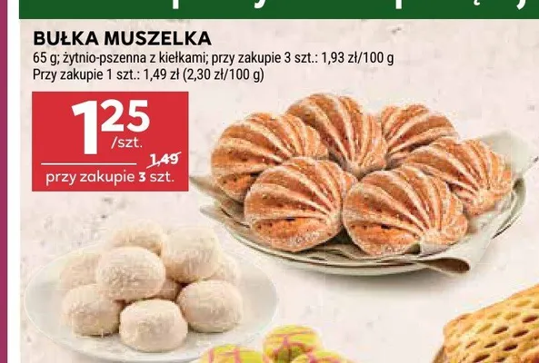 Bułka muszelka promocja w Stokrotka