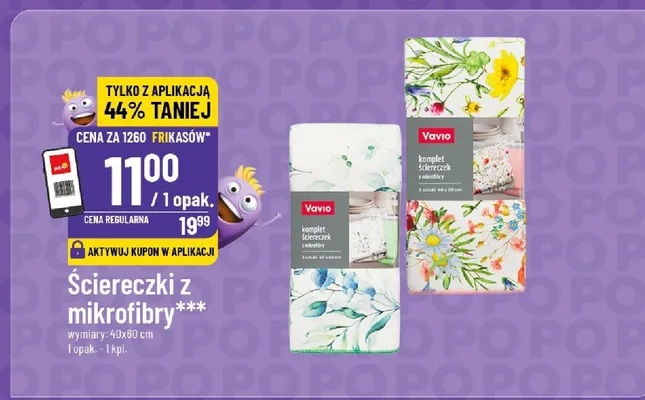 Ściereczki z mikrofibry promocja w POLOmarket