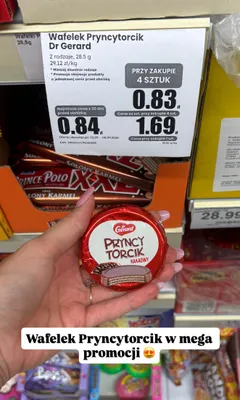 Wafelek Pryncytorcik kakaowy Dr Gerard promocja w Dino