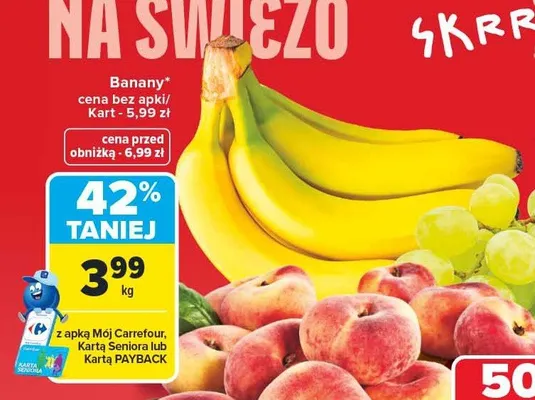 Banany promocja w Carrefour