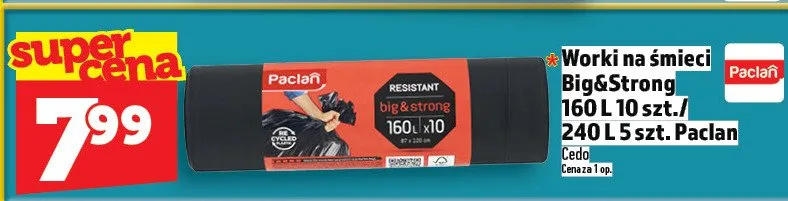 Worki na śmieci Big&Strong 160 L 10 szt. / 240 L 5 szt. promocja w TOPAZ