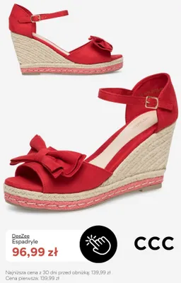 Espadryle DeeZee promocja w CCC