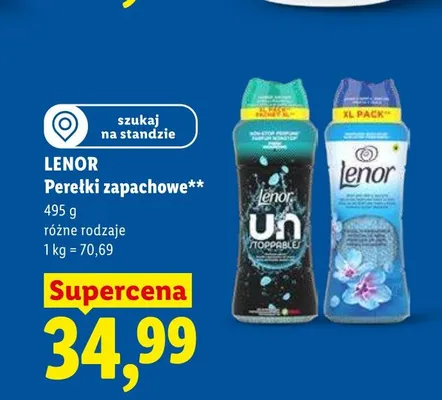 Perełki zapachowe Lenor promocja w Lidl
