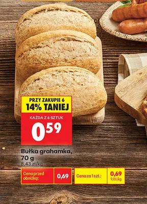 Bułka grahamka promocja w Biedronka