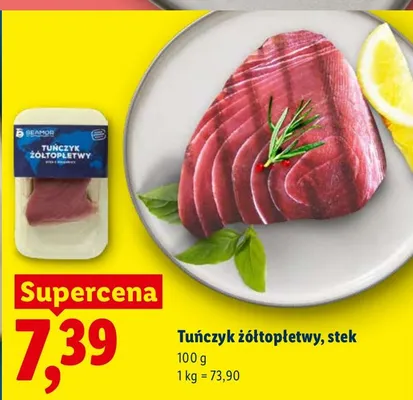 Tuńczyk żółtopłetwy, stek promocja w Lidl