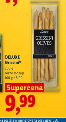 Grissini z oliwkami Deluxe promocja w Lidl