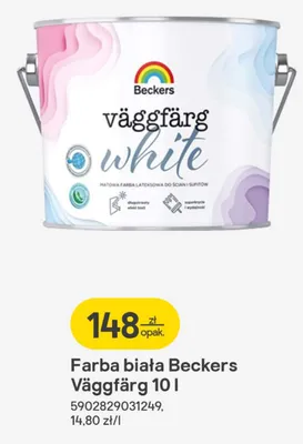 Farba biała Väggfärg promocja w Castorama