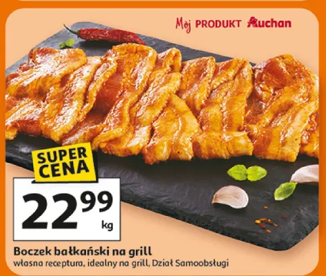 Boczek bałkański na grill promocja w Auchan