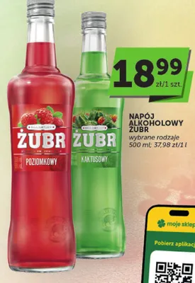 Napój alkoholowy Żubr poziomkowy promocja w Groszek