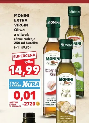 Oliwa z oliwek Monini Extra Virgin Biała Trufla promocja w Kaufland