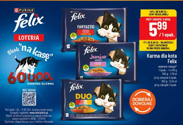 Karma dla kota wybrane rodzaje promocja w POLOmarket