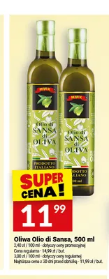 Oliwa z oliwek Olio di Sansa M & K promocja w Twój Market
