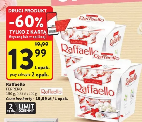 Czekoladki Raffaello promocja w Intermarche