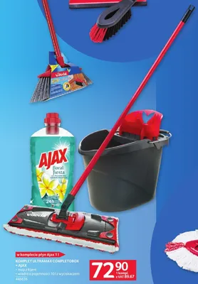 Komplet Ultramax Completobox Vileda + płyn Ajax 1l promocja w Selgros
