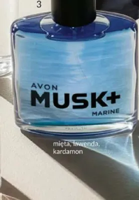 Woda toaletowa Avon Musk+ Marine promocja w AVON