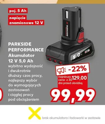 Akumulator Parkside Performance promocja w Kaufland