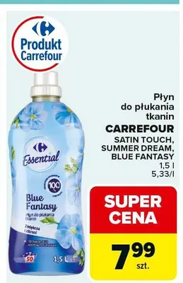 Płyn do płukania tkanin Blue Fantasy promocja w Carrefour