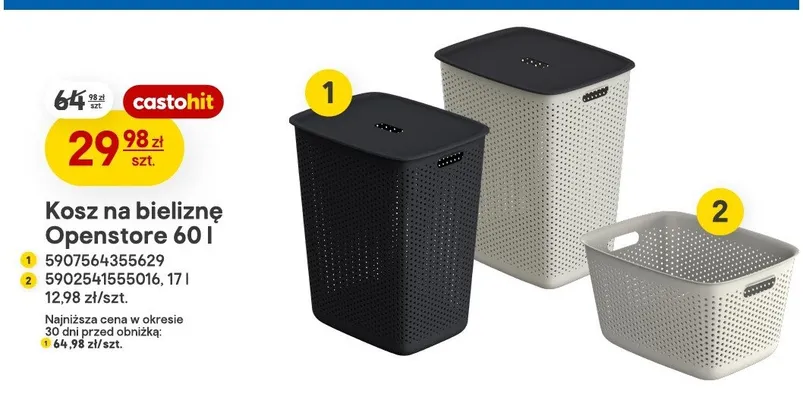 Kosz Openstore 17 l promocja w Castorama