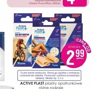Plastry opatrunkowe Active Plast promocja w Drogerie Jasmin