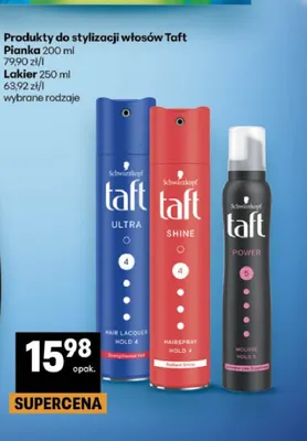 Lakier do stylizacji włosów Taft promocja w Delikatesy Centrum