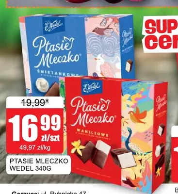 Ptasie Mleczko waniliowe E.Wedel promocja w Bingo