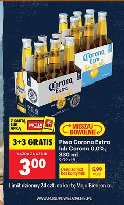 Piwo Corona Extra promocja w Biedronka