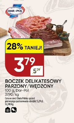Boczek delikatesowy parzony Dar-Pol promocja w Chata Polska