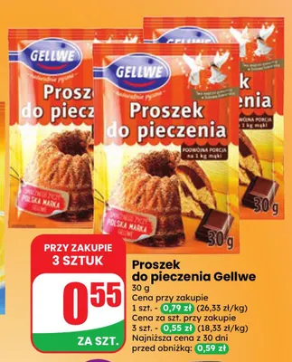 Proszek do pieczenia Gellwe promocja w Dino