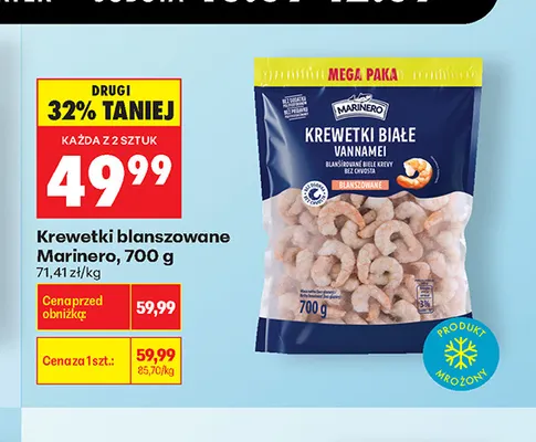 Krewetki blanszowane Marinero promocja w Biedronka