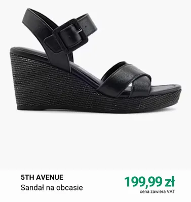 Sandał na obcasie 5th Avenue promocja w Deichmann