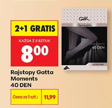 Rajstopy Moments 40 DEN 2+1 GRATIS promocja w Biedronka