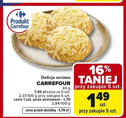 Delicja serowa Carrefour promocja w Carrefour