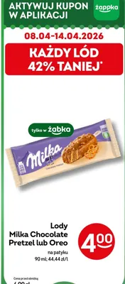 Lody Chocolate Pretzel lub Oreo promocja w Żabka