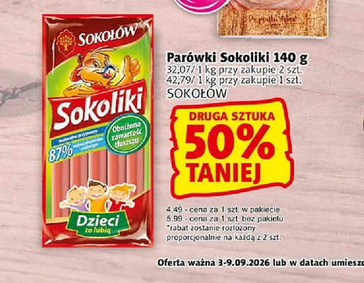 Parówki Sokoliki Sokołów promocja w Prim Market