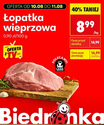 Łopatka wieprzowa promocja w Biedronka