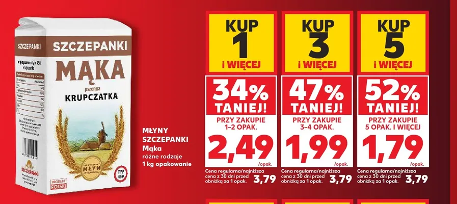 Mąka Młyny Szczepanki promocja w Kaufland