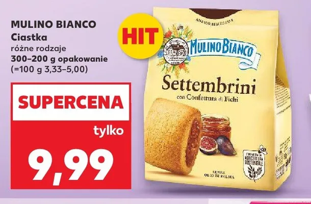 Ciastka Mulino Bianco Settembrini promocja w Kaufland
