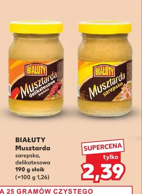 Musztarda sarepska Białuty promocja w Kaufland