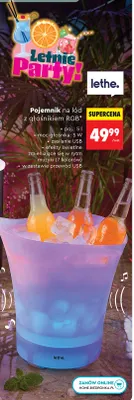 Pojemnik na lód z głośnikiem RGB Lethe promocja w Biedronka