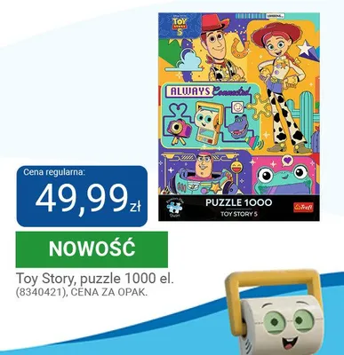 Puzzle 1000 el. Toy Story promocja w Smyk