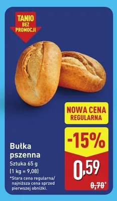 Bułka pszenna promocja w Aldi