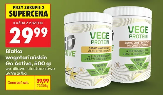 Białko wegetariańskie Go Active promocja w Biedronka