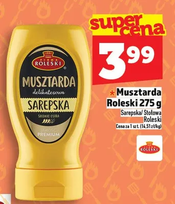 Musztarda Roleski 275g promocja w TOPAZ