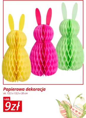 Dekoracja papierowa promocja w KiK