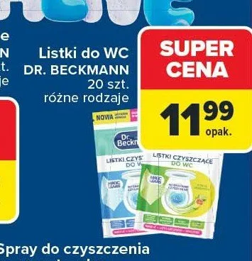 Listki do WC Dr. Beckmann promocja w Carrefour