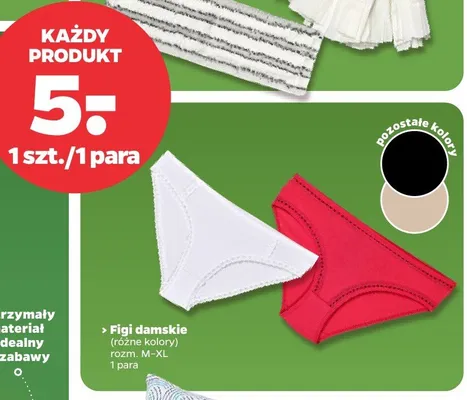 Figi damskie promocja w Netto